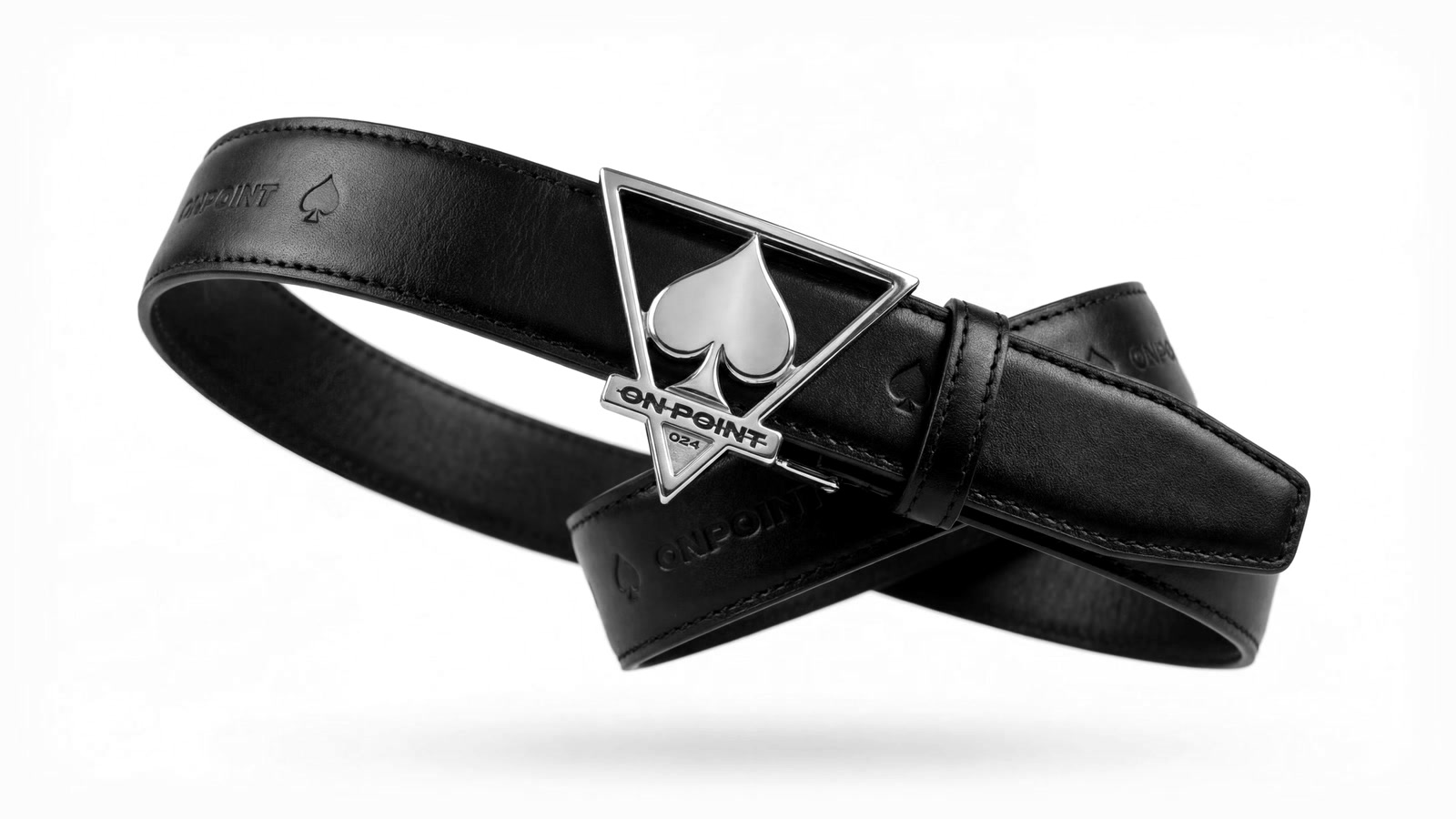 A leather belt from ONPOINT, the label Daci founded