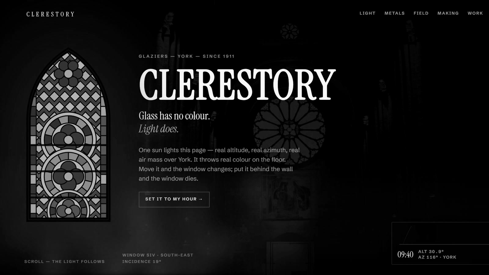 Clerestory, one of the sites Daci designed and built